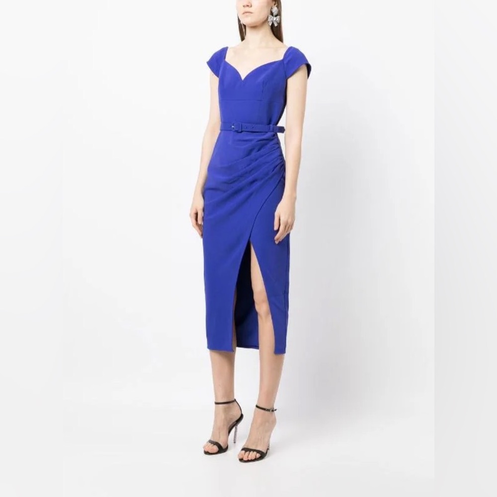 New with tags !! Self-Portrait sweetheart-neck midi-dress size 4